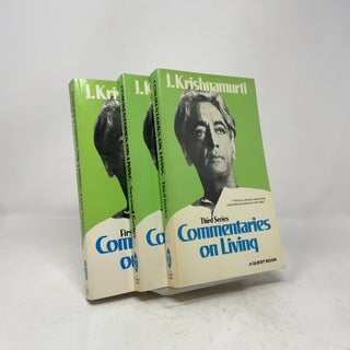 Item #451991 Commentaries on Living - 3 Volumes. J. Krishnamurti