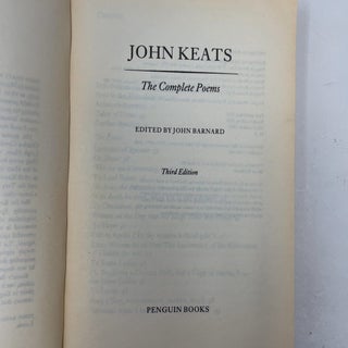 John Keats: The Complete Poems