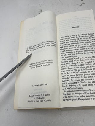 The Bible for Students of Literature and Art