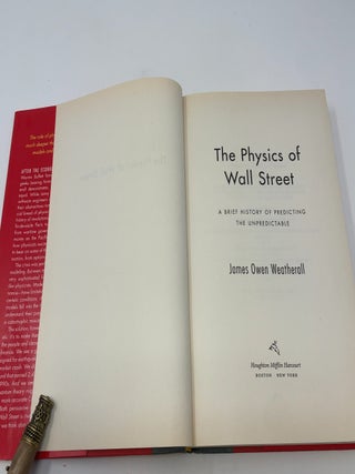 The Physics of Wall Street: A Brief History of Predicting the Unpredictable