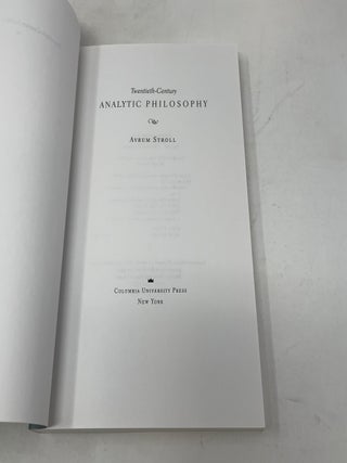 Twentieth-Century Analytic Philosophy