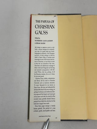The Papers of Christian Gauss