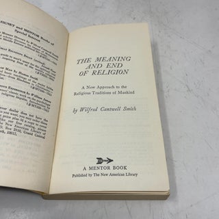 The Meaning and End of Religion