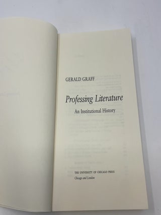 Professing Literature
