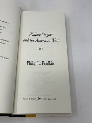 Wallace Stegner and the American West