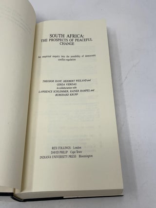 South Africa, the Prospects of Peaceful Change