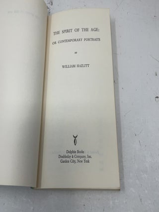 The Spirit of the Age