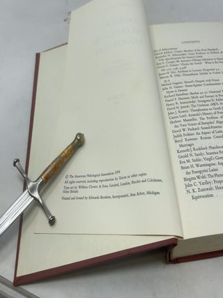 Transactions of the American Philological Association: Volume 104,1974