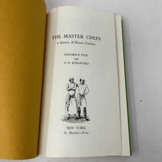 The Master Chefs: A History of Haute Cuisine
