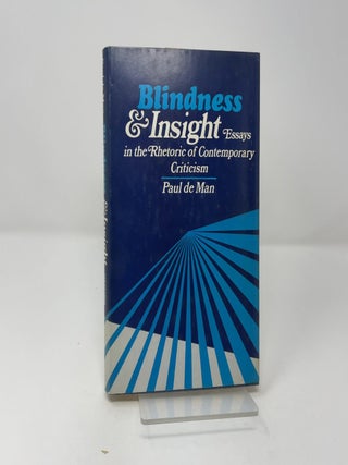 Blindness and Insight, Essays in the Rhetoric of Contemporary Criticism