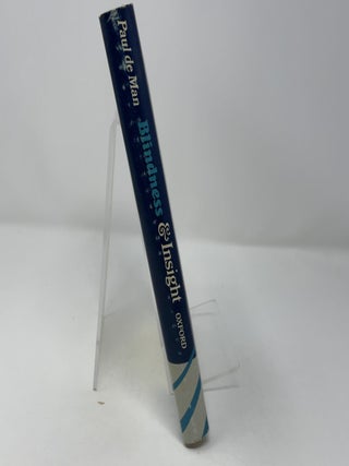 Blindness and Insight, Essays in the Rhetoric of Contemporary Criticism