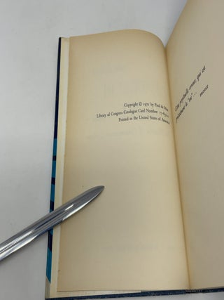 Blindness and Insight, Essays in the Rhetoric of Contemporary Criticism