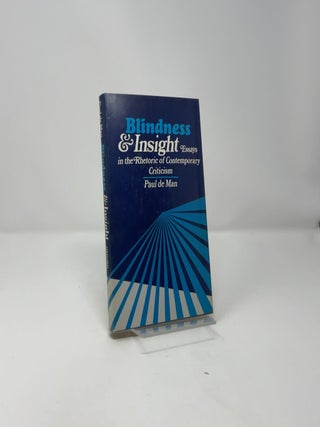 Blindness and Insight, Essays in the Rhetoric of Contemporary Criticism