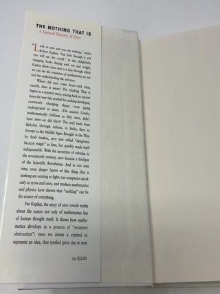 The Nothing That Is: A Natural History of Zero