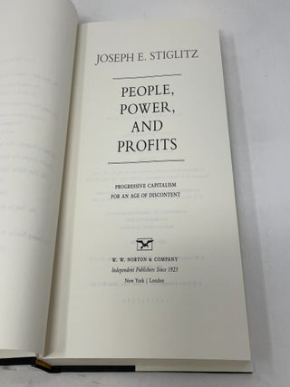 People, Power, and Profits: Progressive Capitalism for an Age of Discontent