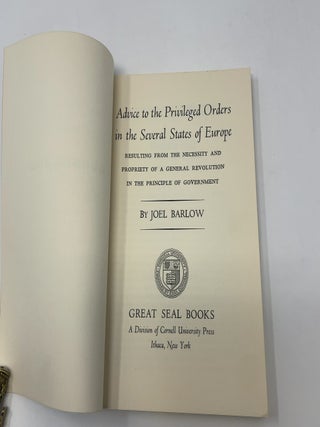 Advice to the Privileged Orders in the Several Sta