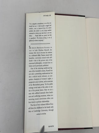 The Selected Letters of Bertrand Russell: Volume 1: The Private Years (1884-1914)