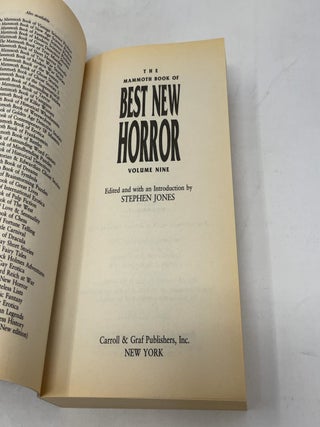 The Mammoth Book of Best New Horror: Volume 9