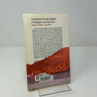 La Lecture et ses publics a l'epoque contemporaine
