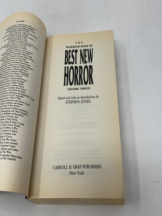 The Mammoth Book of Best New Horror, Volume 12