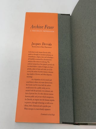Archive Fever: A Freudian Impression