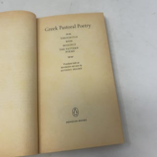 Greek Pastoral Poetry