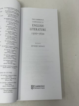 The Cambridge Companion to English Literature, 1500-1600