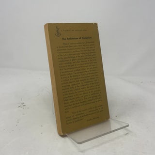 The Architecture of Humanism: A Study in the History of Taste