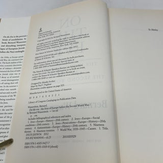 On the Eve: The Jews of Europe Before the Second World War