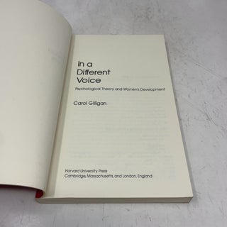 In a Different Voice: Psychological Theory and Women's Development