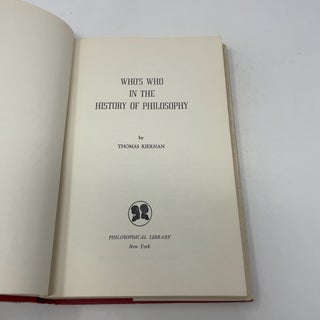 Who's who in the history of philosophy