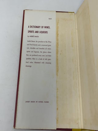 A dictionary of wines spirits and liqueurs