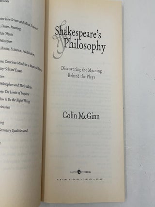 Shakespeare's Philosophy: Discovering the Meaning Behind the Plays – Brilliant Philosophical Insights into Hamlet, Othello, Macbeth, and Ethics