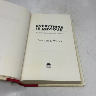 Everything is Obvious