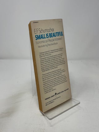 Small is Beautiful: Economics as if People Mattered