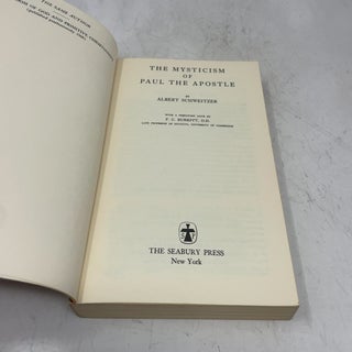 The Mysticism of Paul the Apostle