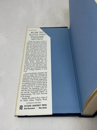William Troy: Selected Essays