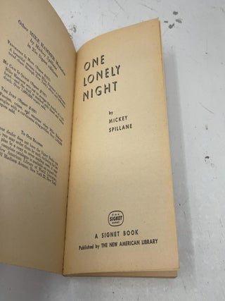 One Lonely Night