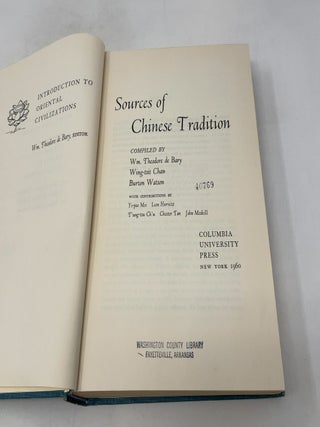 Sources of Chinese Tradition