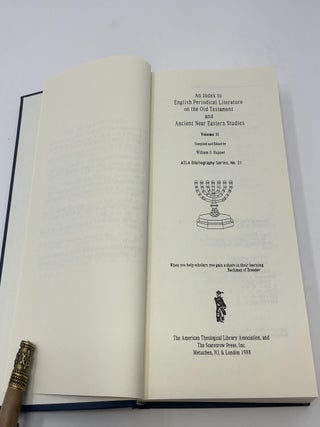 An Index to English Periodical Literature on the Old Testament and Ancient Near Eastern Studies, Volume II