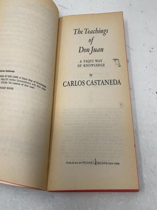 The Teachings of Don Juan: A Yaqui Way of Knowledge
