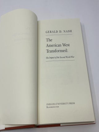 The American West Transformed: The Impact of the Second World War