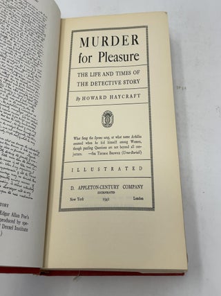Murder for Pleasure: The Life and Times of the Detective Story