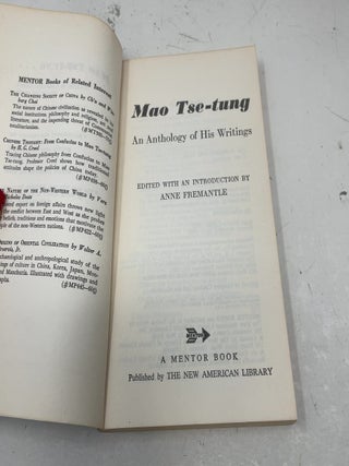 Mao Tse-Tung: An Anthology of His Writing