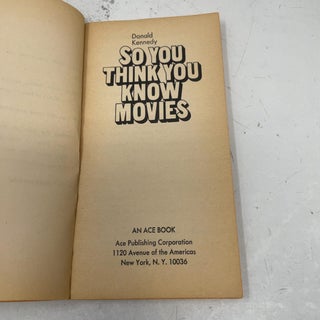 So You Think You Know Movies
