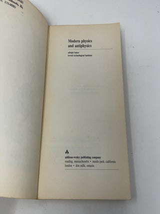 Modern physics and antiphysics