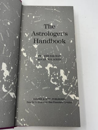 THE ASTROLOGER'S HANDBOOK