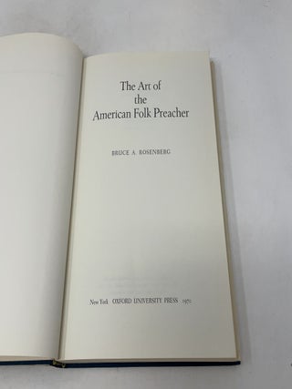 The Art of the American Folk Preacher