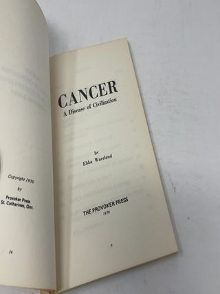 Cancer: A Disease of a Civilization