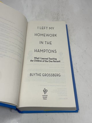 I Left My Homework in the Hamptons